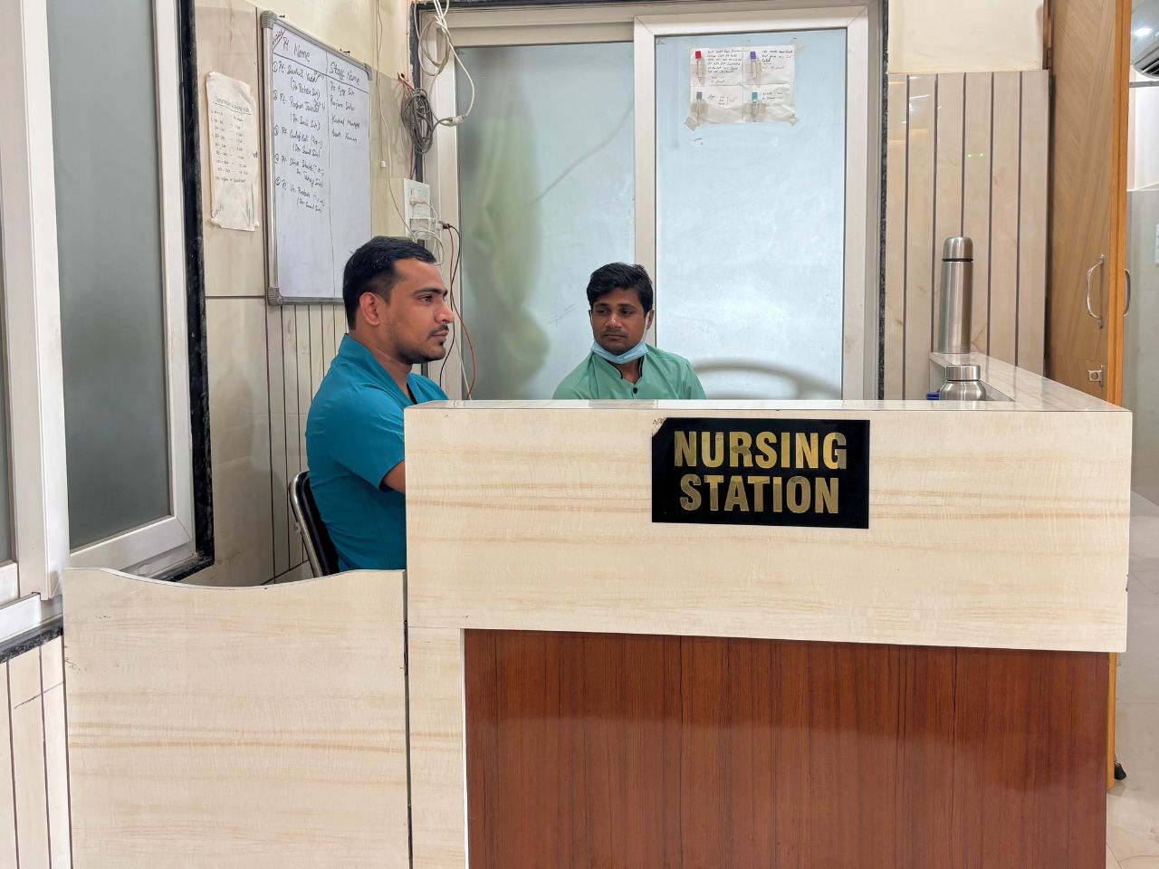 Nursing station at Kamla Hospital